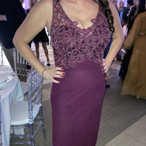 Gown wine color